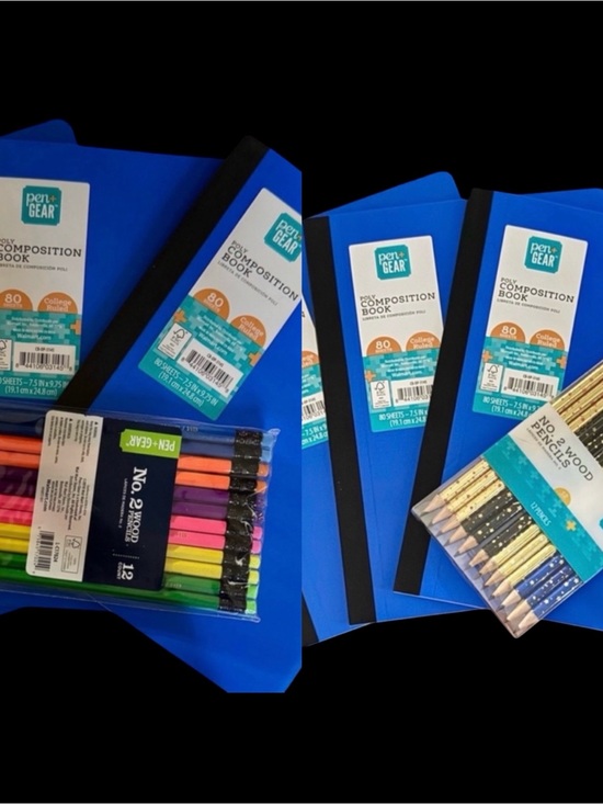 Pen + Gear Other - Student Stationery Mega Bundle – 6 Notebooks + 24 Pencils